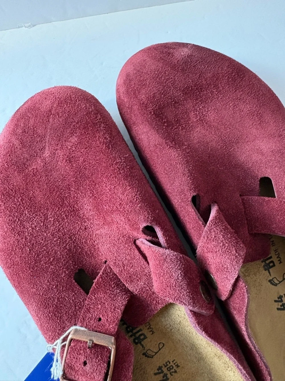 NWT Birkenstock Boston Suede Clog Size 44